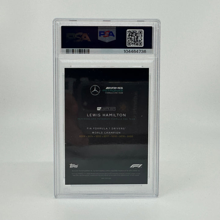 PSA 8 - 5/5 Lewis Hamilton - Driver World Champion - Rainbow Foil