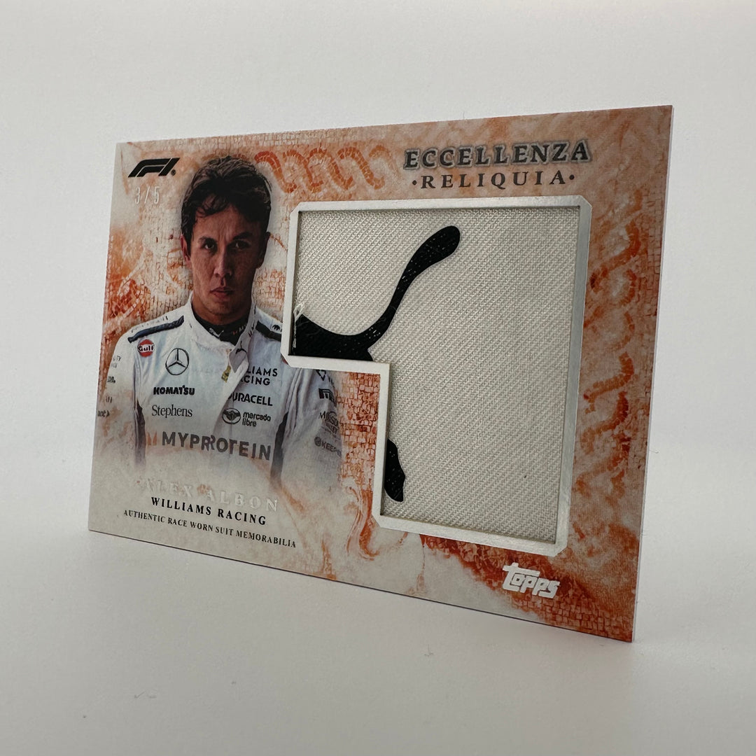 3/5 Alex Albon - Reliqua - Orange - 2024 Topps Eccellenza F1
