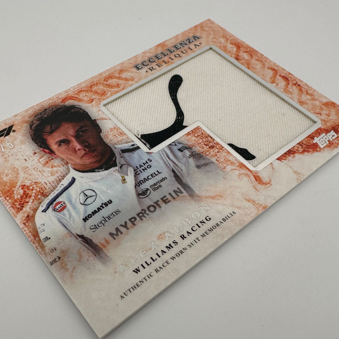 3/5 Alex Albon - Reliqua - Orange - 2024 Topps Eccellenza F1