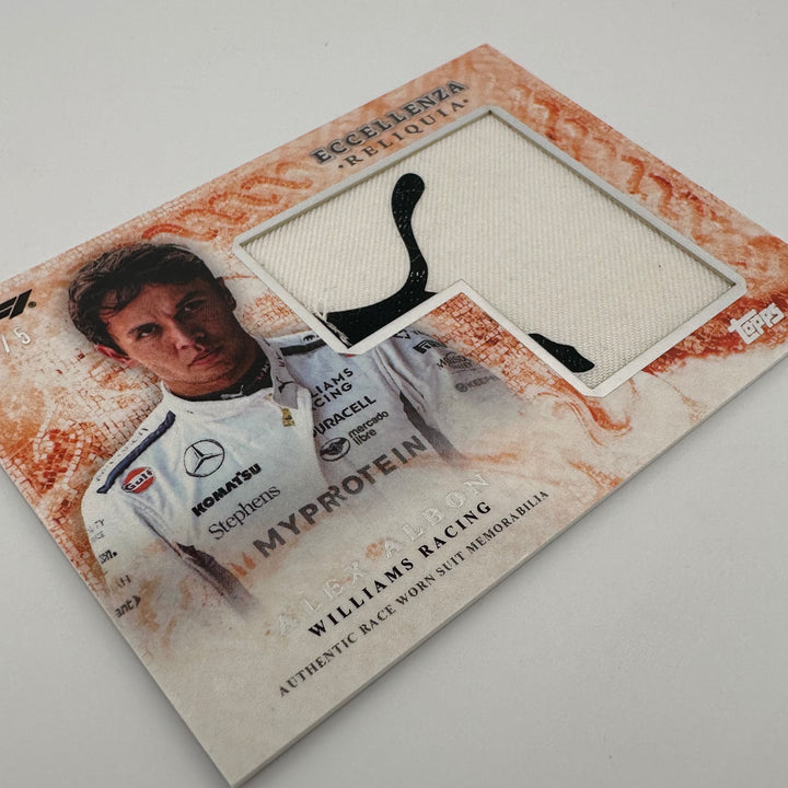3/5 Alex Albon - Reliqua - Orange - 2024 Topps Eccellenza F1