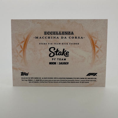 5/5 Stack F1 Team - Macchina Da Corsa - Orange - 2024 Topps Eccellenza F1