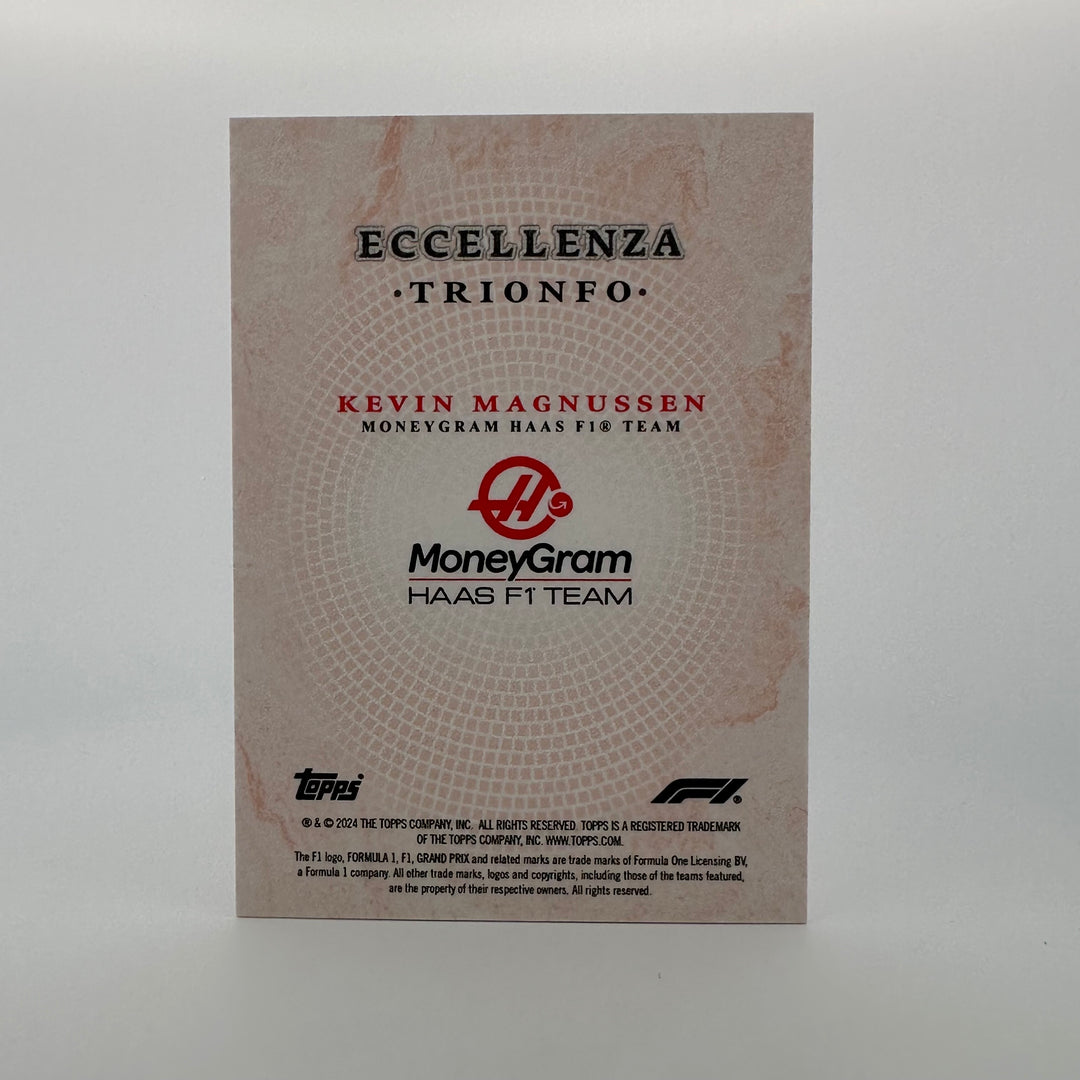 09/10 Kevin Magnussen - Trionfo - Red - 2024 Topps Eccellenza F1