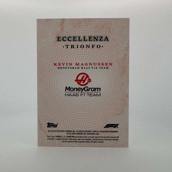 09/10 Kevin Magnussen - Trionfo - Red - 2024 Topps Eccellenza F1