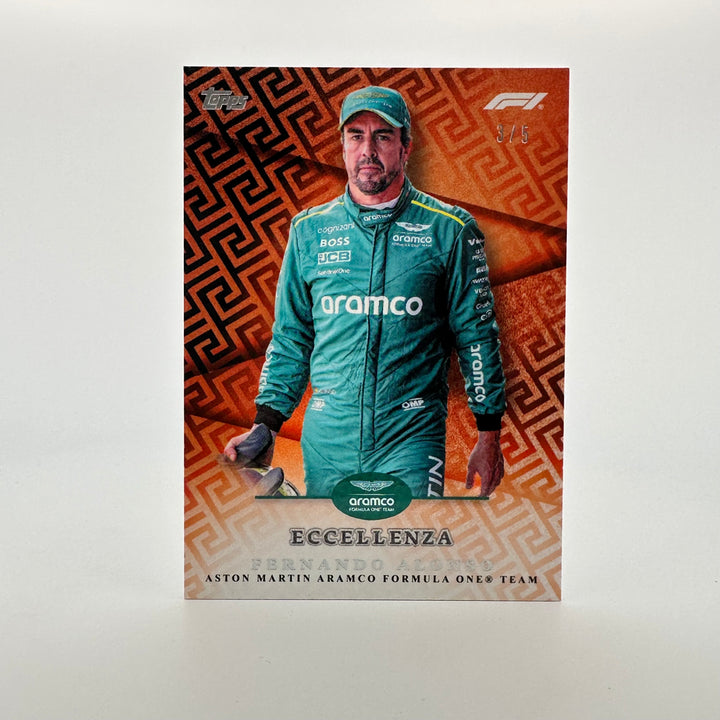3/5 Fernando Alonso - Orange - 2024 Topps Eccellenza F1