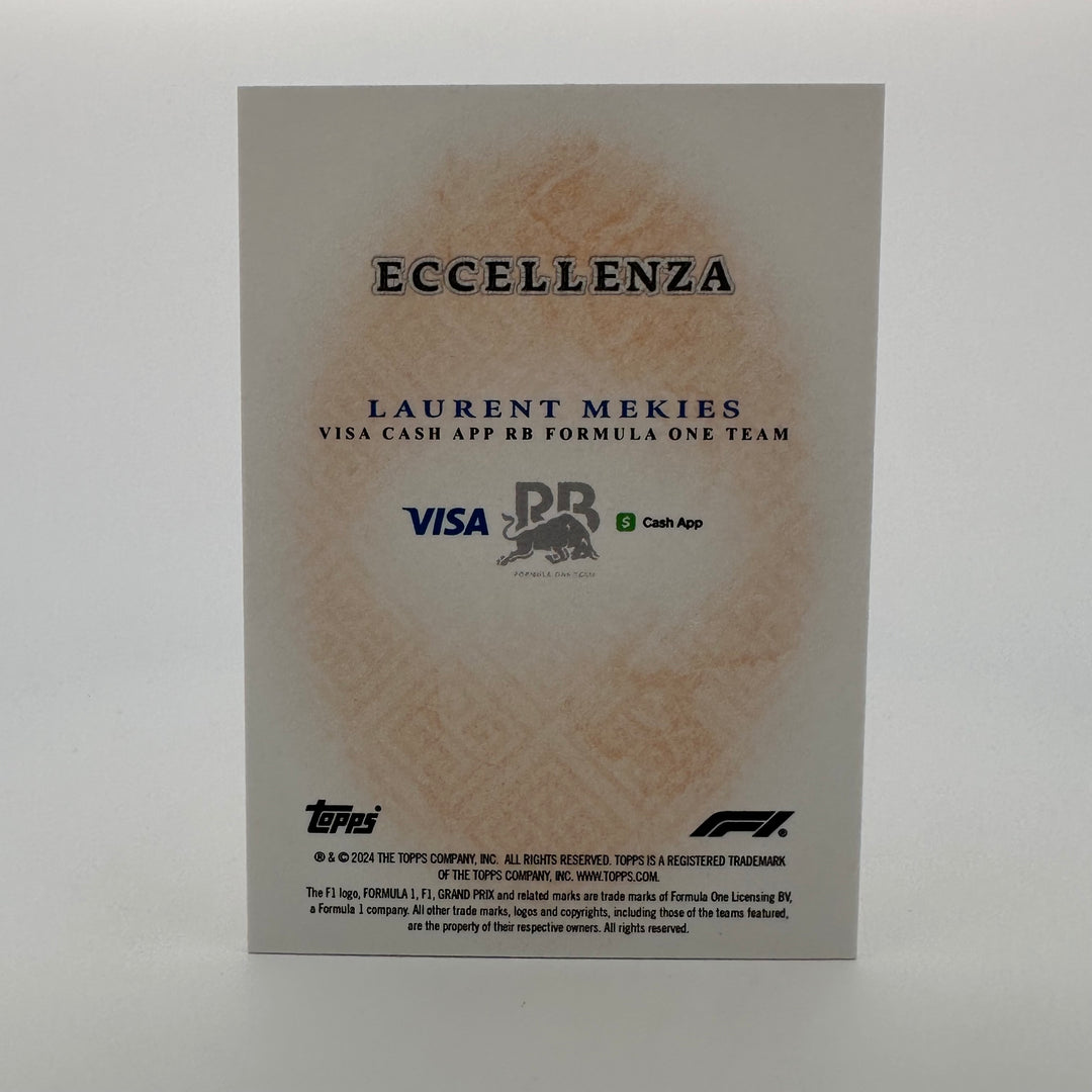 2/5 Laurent Mekies - Principal - Orange - 2024 Topps Eccellenza F1