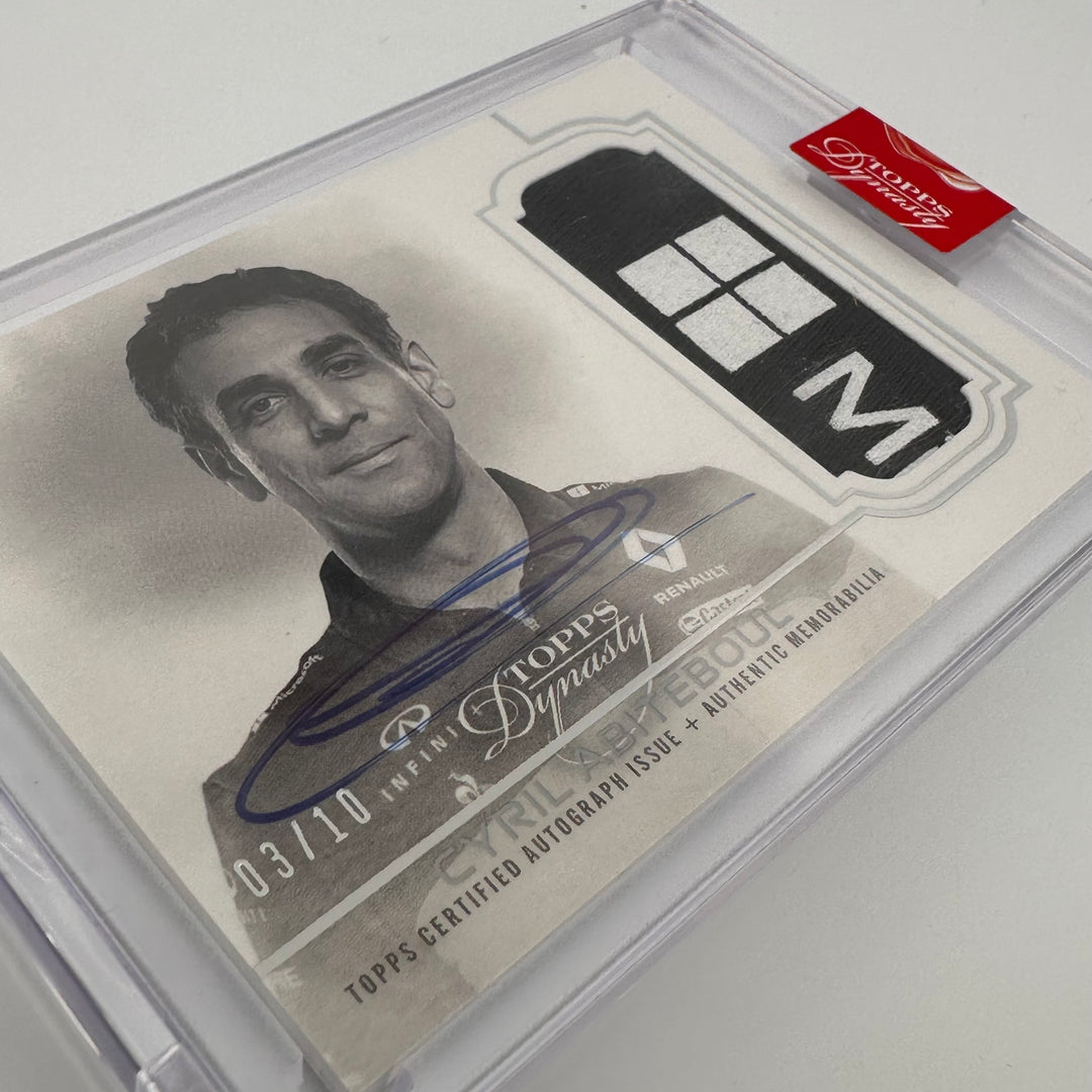 03/10 Silver - Cyril Abiteboul #DAP-CAPII -  Single Principal - Auto Patch - 2020 Topps Dynasty F1