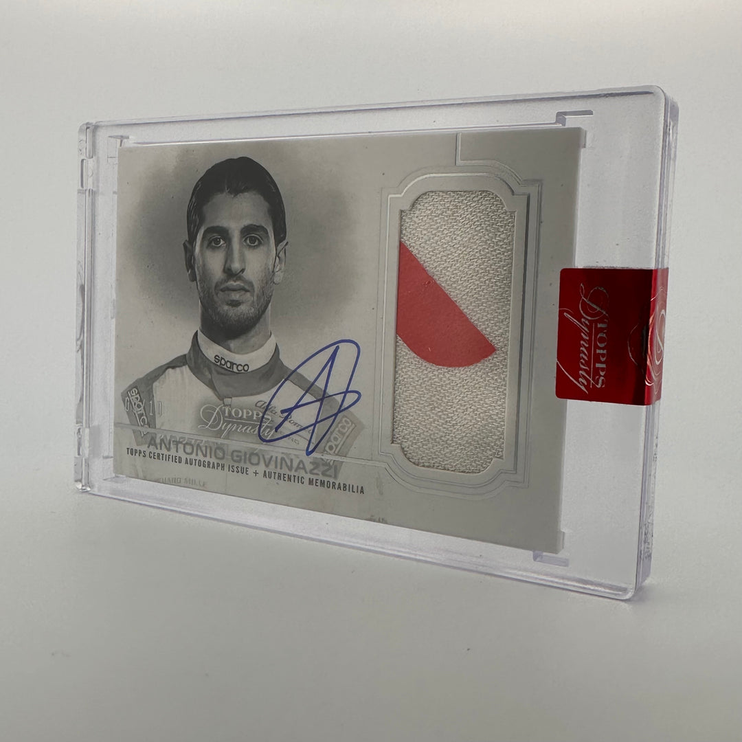 09/10 Silver - Antonio Giovinazzi #DAP-IAG - Single - Auto Patch - 2020 Topps Dynasty F1