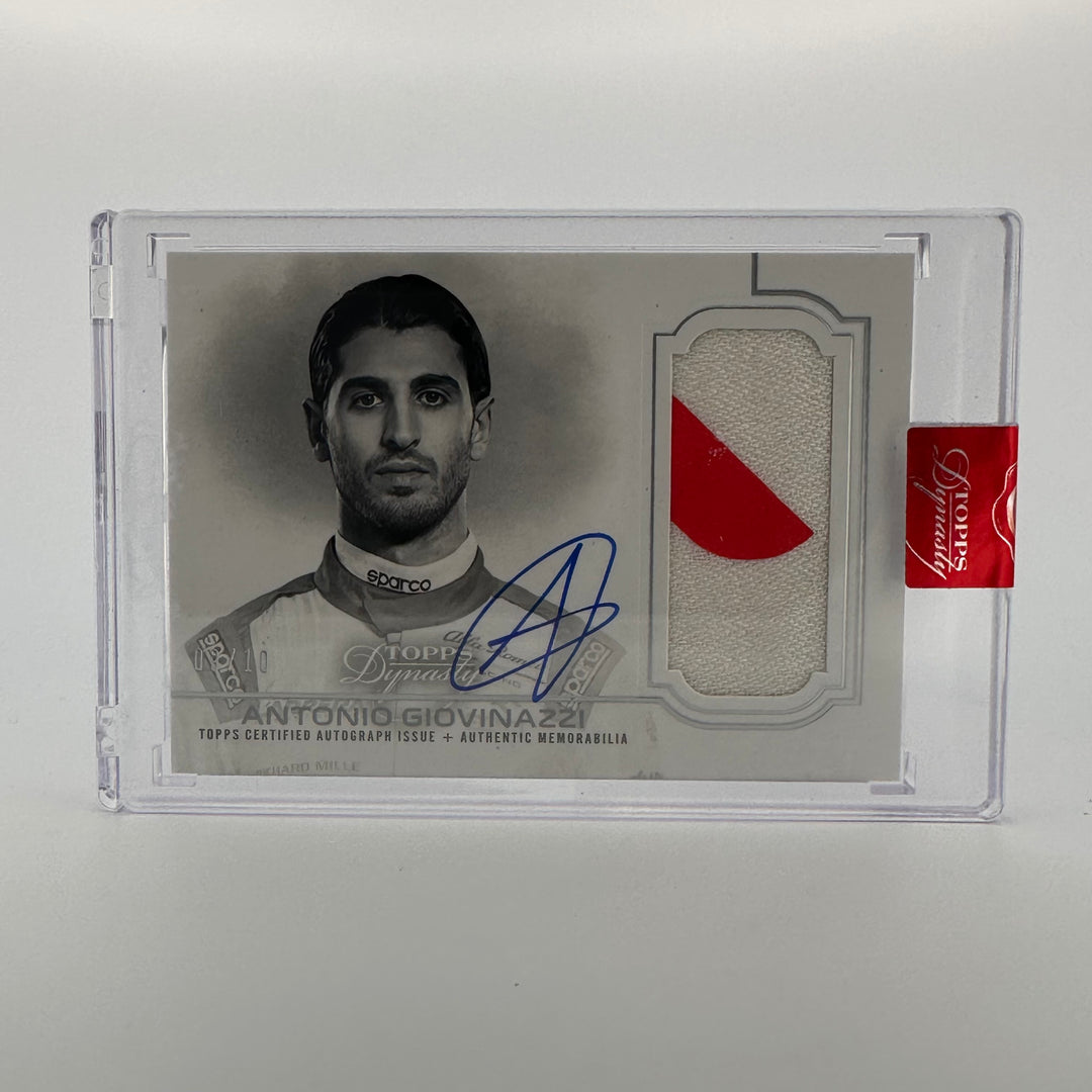 09/10 Silver - Antonio Giovinazzi #DAP-IAG - Single - Auto Patch - 2020 Topps Dynasty F1