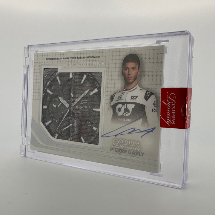 1/1 Pierre Gasly #AGJP-PG - Autographed Racing Glove Jumbo Patch - 2021 Topps Dynasty
