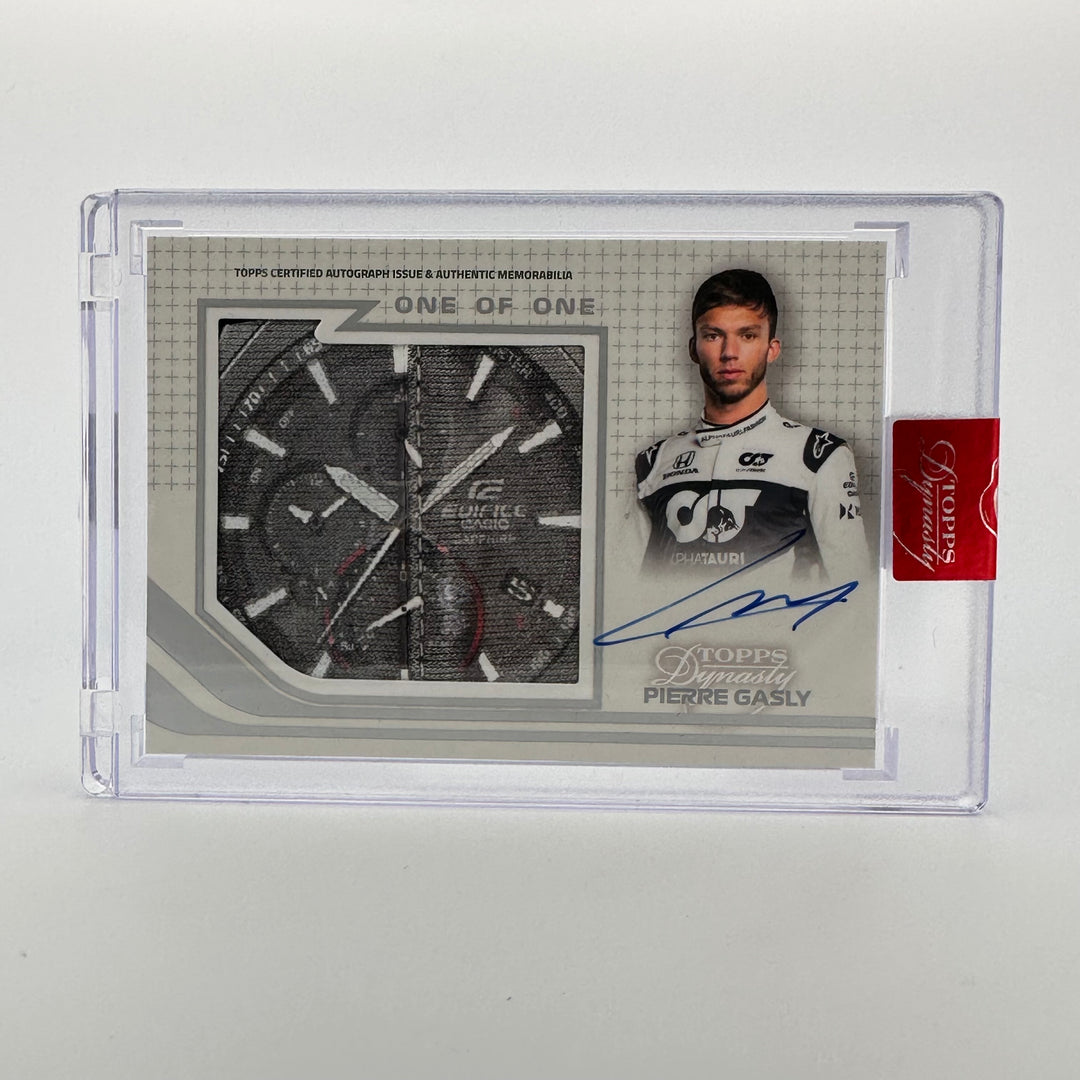 1/1 Pierre Gasly #AGJP-PG - Autographed Racing Glove Jumbo Patch - 2021 Topps Dynasty