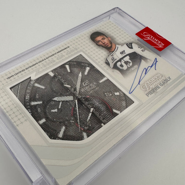 1/1 Pierre Gasly #AGJP-PG - Autographed Racing Glove Jumbo Patch - 2021 Topps Dynasty