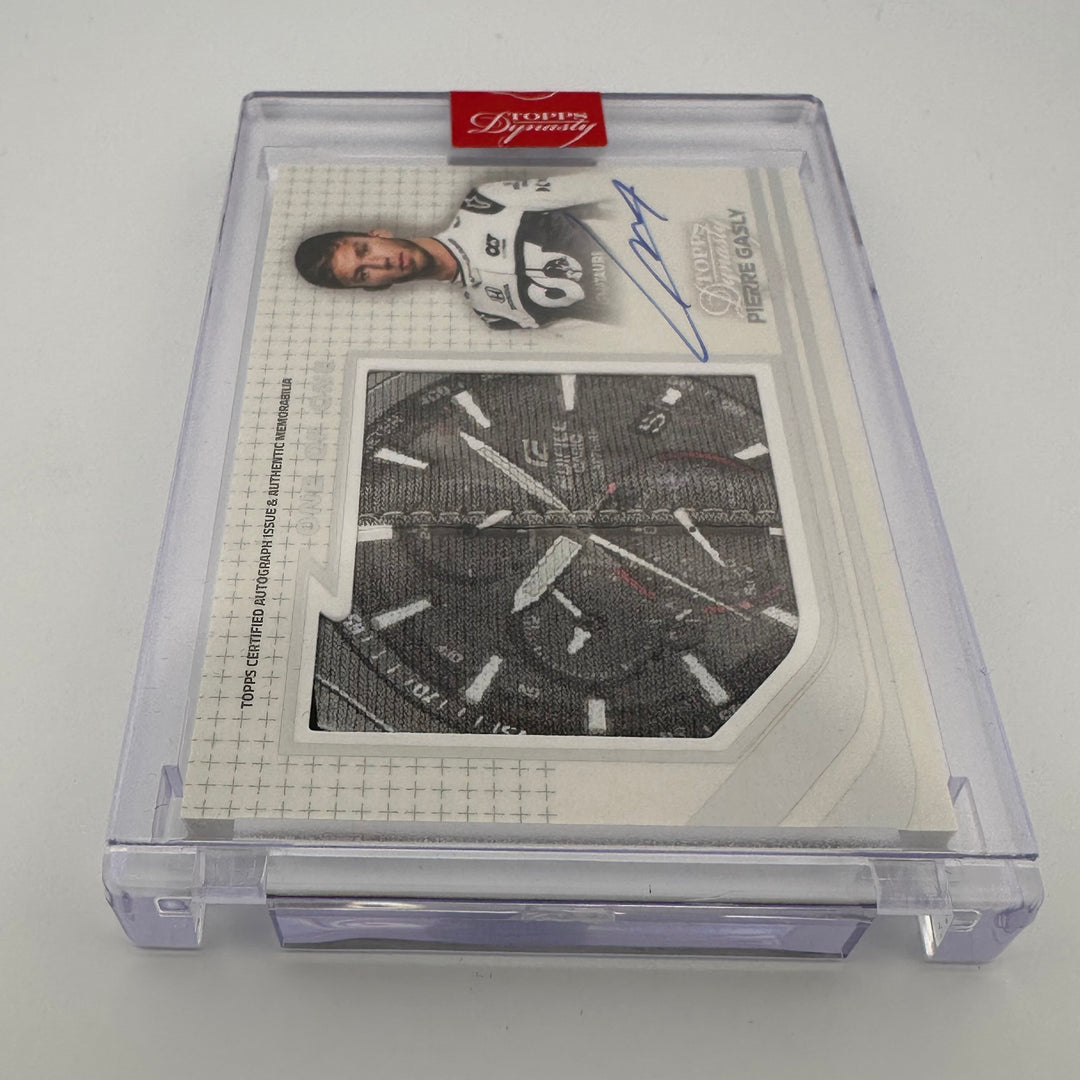 1/1 Pierre Gasly #AGJP-PG - Autographed Racing Glove Jumbo Patch - 2021 Topps Dynasty