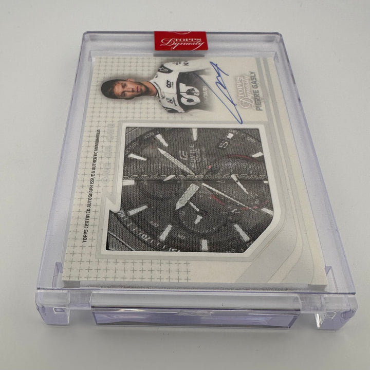 1/1 Pierre Gasly #AGJP-PG - Autographed Racing Glove Jumbo Patch - 2021 Topps Dynasty