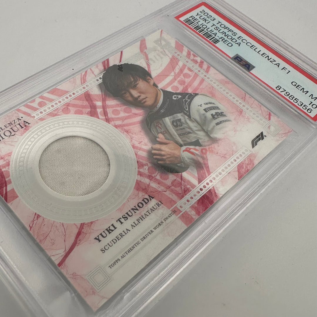 1/1 Gold + Complete Rainbow - Yuki Tsunoda - 2023 Eccellenza Reliquia (PSA9/10)