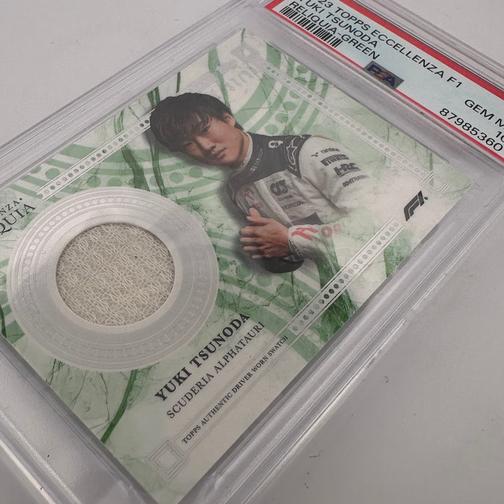 1/1 Gold + Complete Rainbow - Yuki Tsunoda - 2023 Eccellenza Reliquia (PSA9/10)