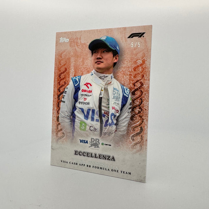 5/5 Yuki Tsunoda - La Passione - Orange - 2024 Topps Eccellenza F1
