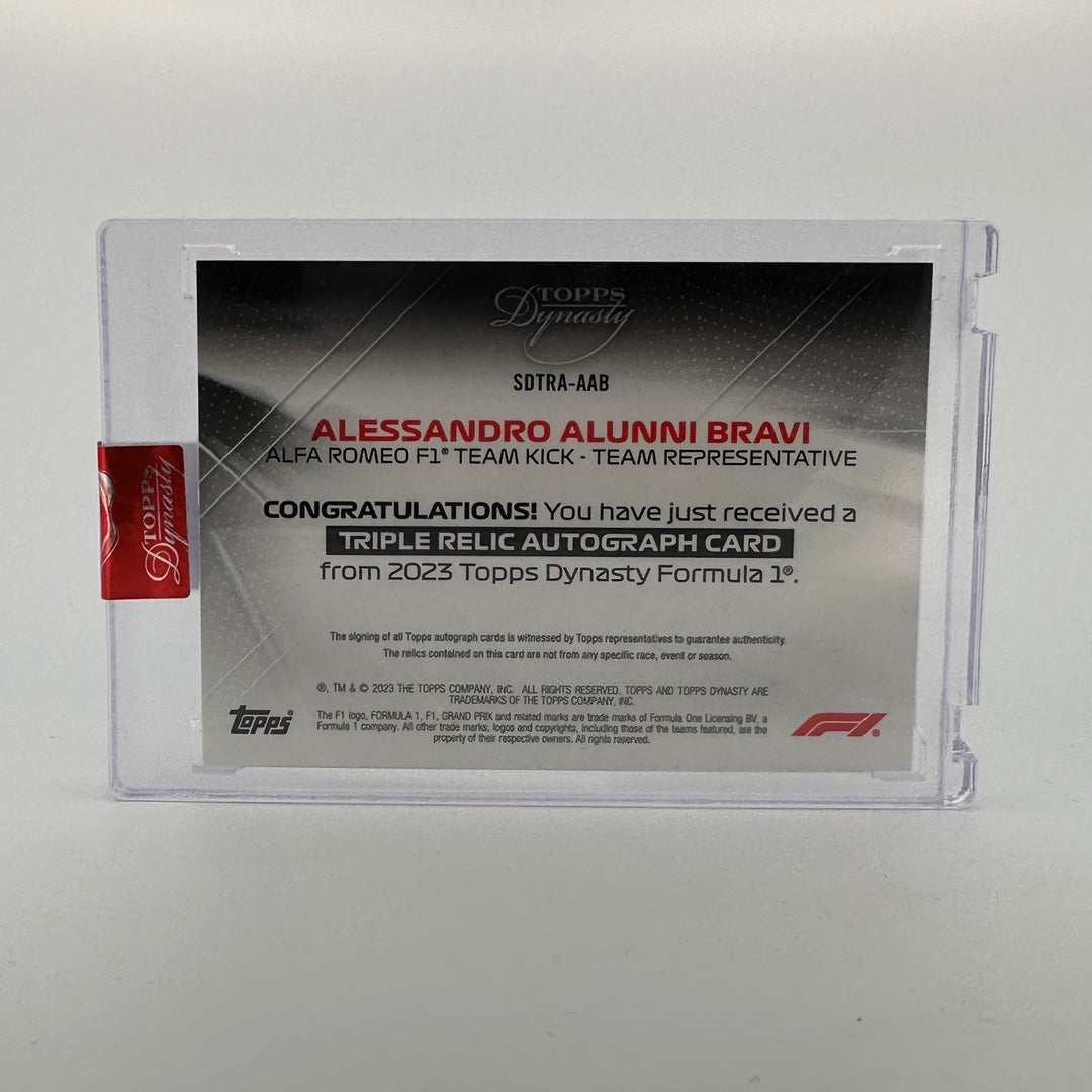 1/1 Alessandro Alunni Bravi #SDTRA-AAB - 2023 Topps Dynasty - Triple Relic