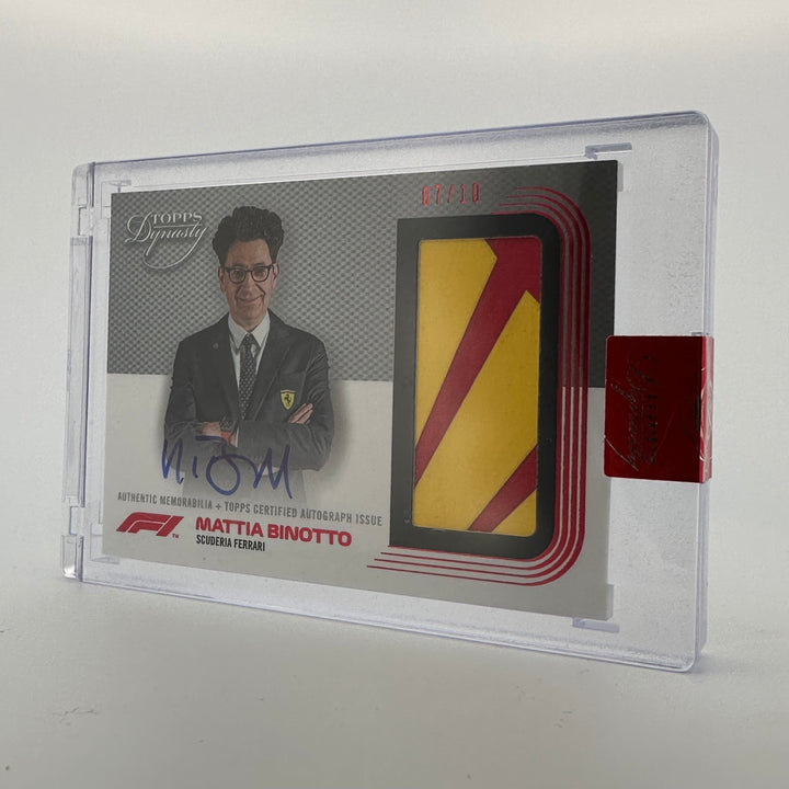 07/10 Mattia Binotto #DAP-MB - Ferrari - 2022 Topps Dynasty - Autograph Patch - Red