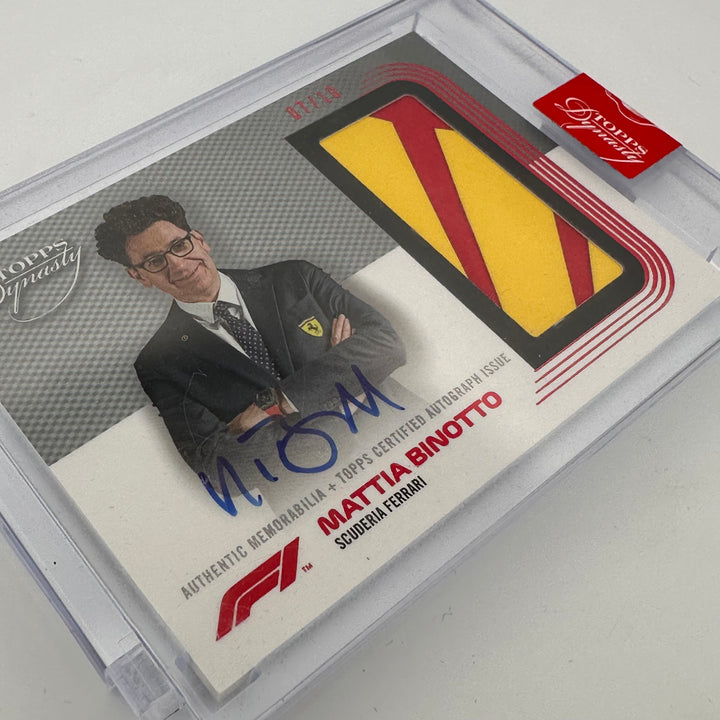 07/10 Mattia Binotto #DAP-MB - Ferrari - 2022 Topps Dynasty - Autograph Patch - Red
