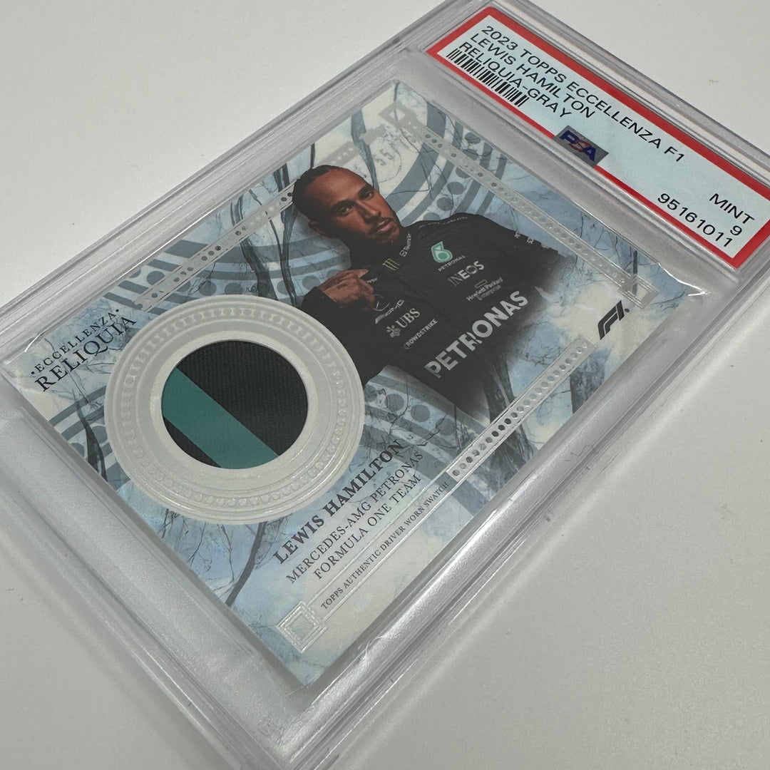 PSA9 - 55/75 - Lewis Hamilton - Grey - 2023 Topps Eccellenza Reliquia