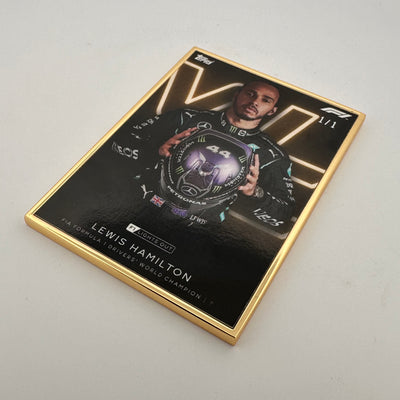 1/1 Gold Frame - Lewis Hamilton - World Champion - 2021 Lights Out