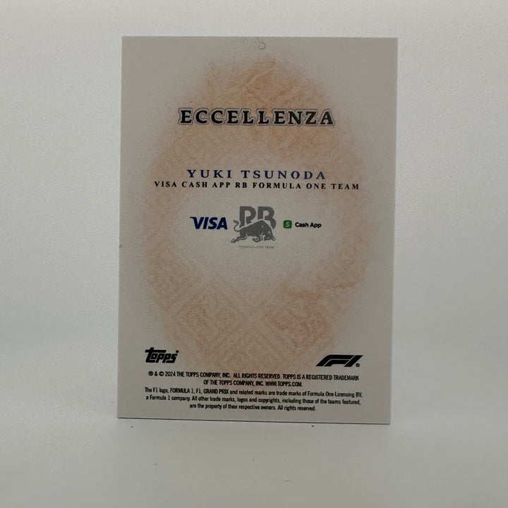 2/5 Yuki Tsunoda - Driver - Orange - 2024 Topps Eccellenza F1