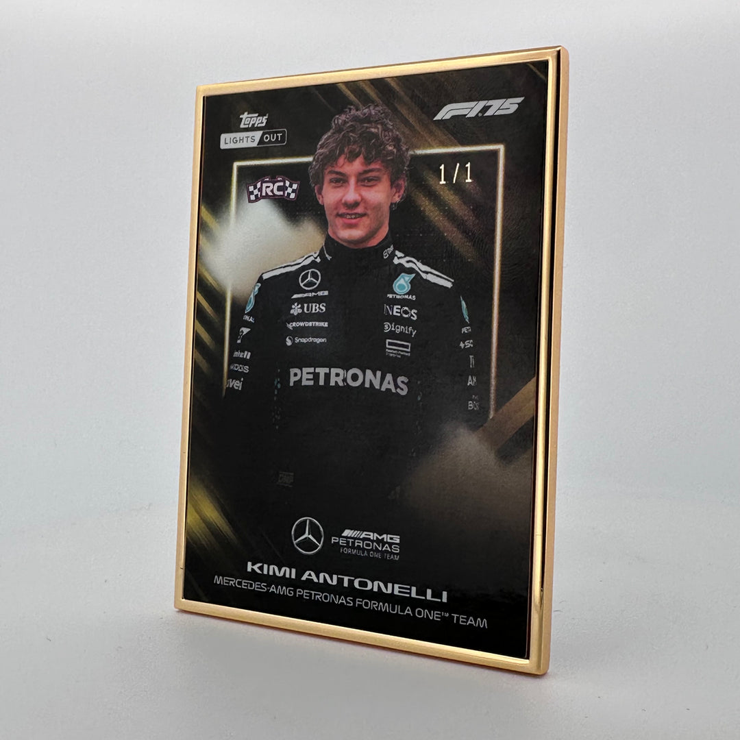 1/1 Gold Frame - Kimi Antonelli - Drivers - 2025 Topps Lights Out - Rookie Card