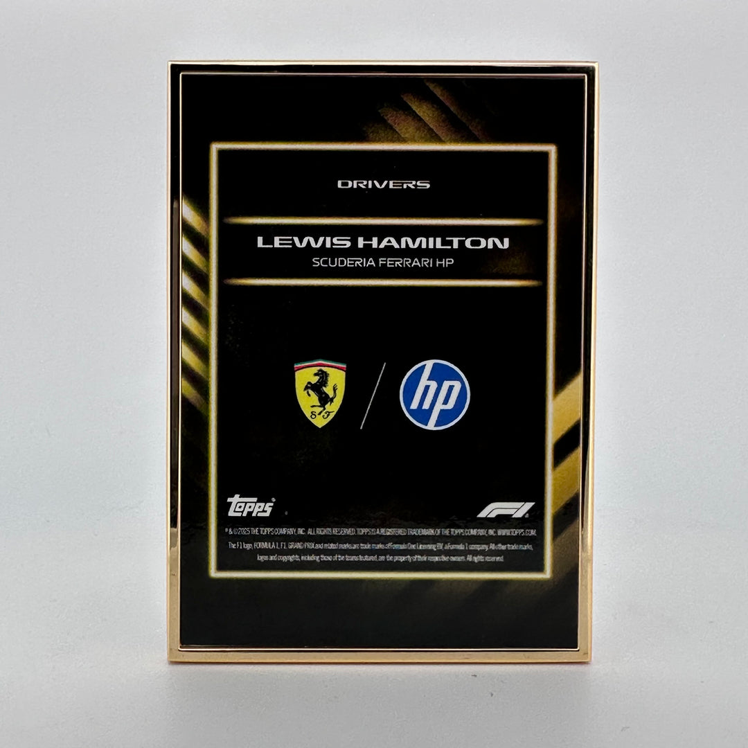 1/1 Gold Frame - Lewis Hamilton - Drivers - 2025 Topps Lights Out