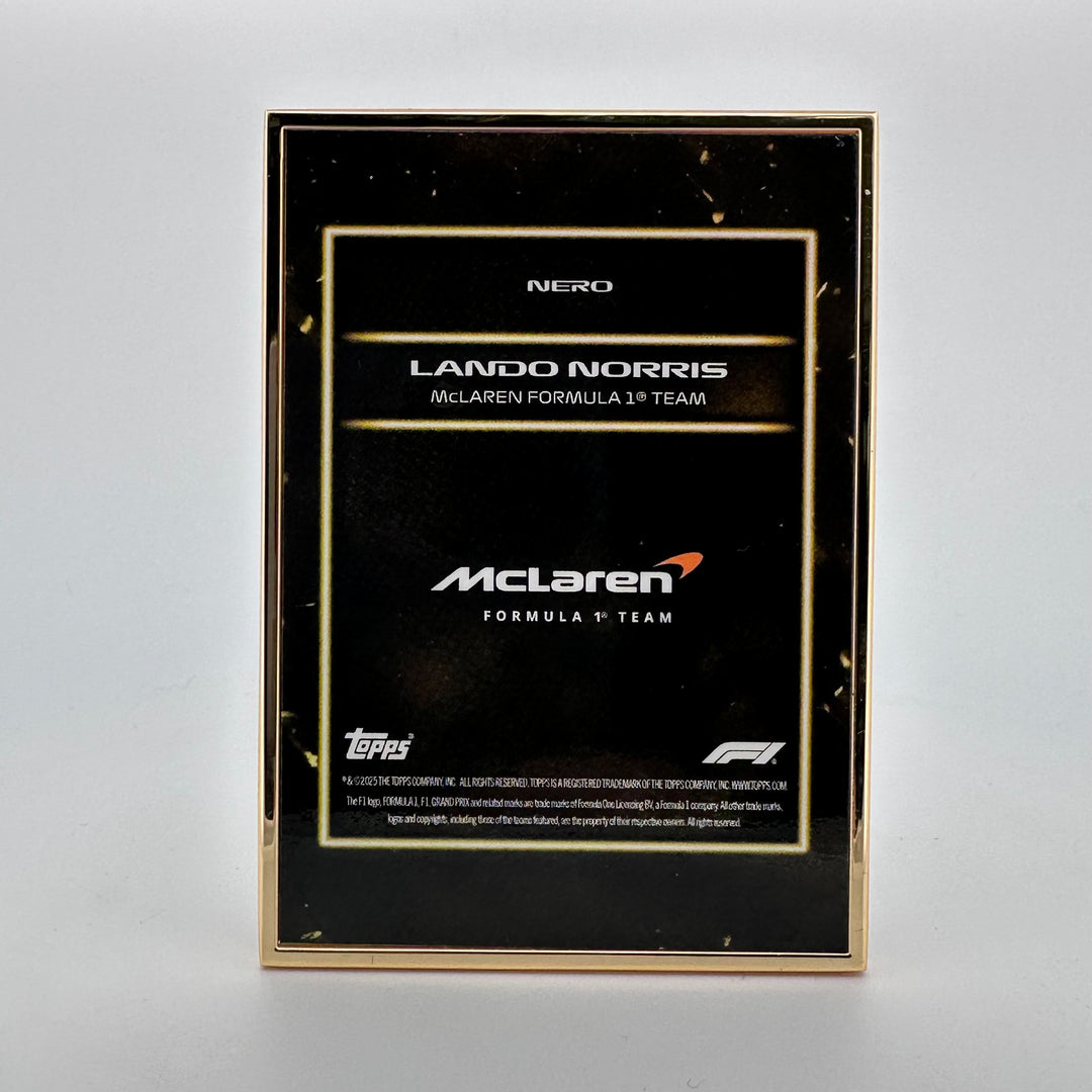 1/1 Gold Frame - Lando Norris - Nero - 2025 Topps Lights Out