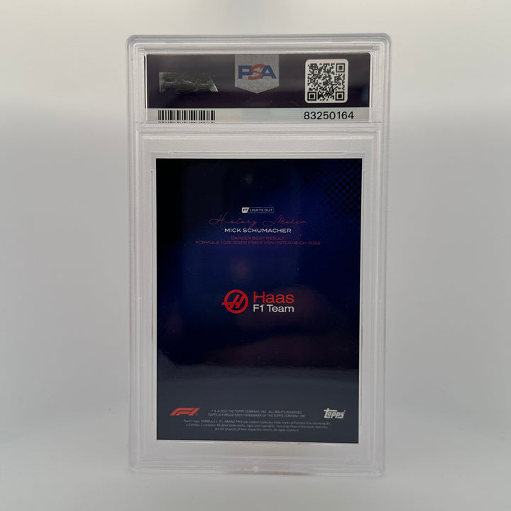 PSA 8 - 9/15 - Mick Schumacher - History Maker - Purple