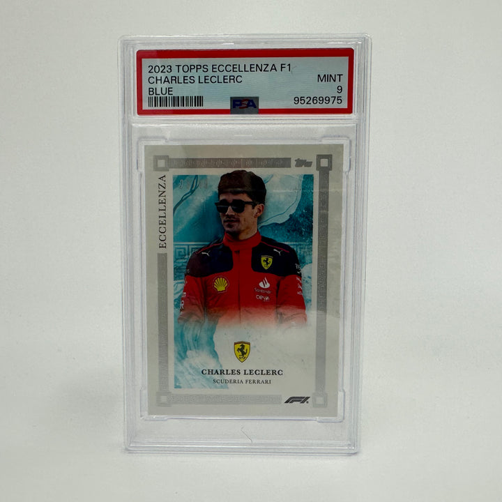 PSA 9 - 23/49 - Charles Leclerc - Blue - 2023 Eccellenza