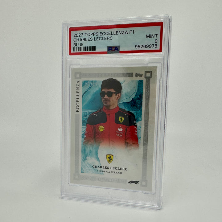 PSA 9 - 23/49 - Charles Leclerc - Blue - 2023 Eccellenza