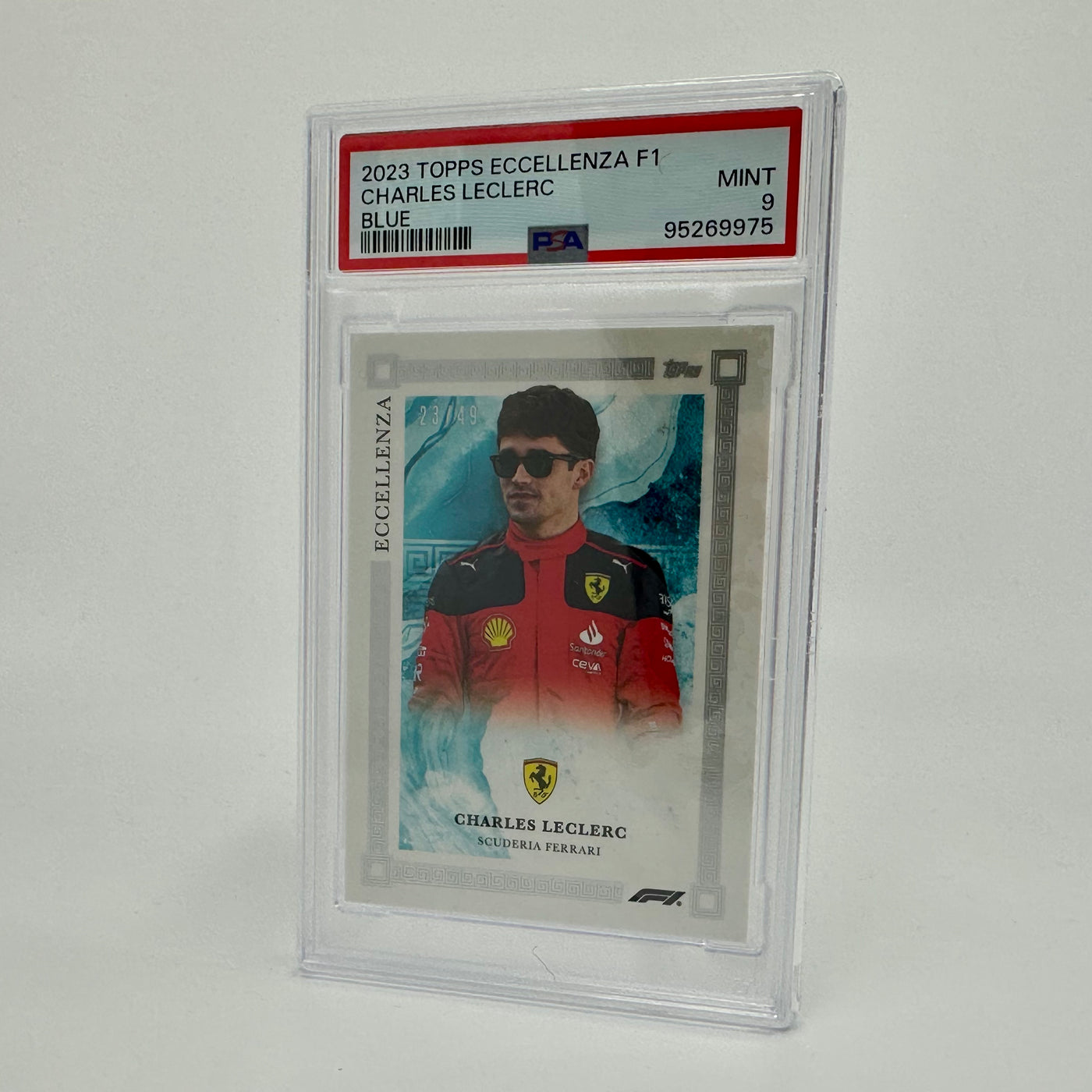 PSA 9 - 23/49 - Charles Leclerc - Blue - 2023 Eccellenza