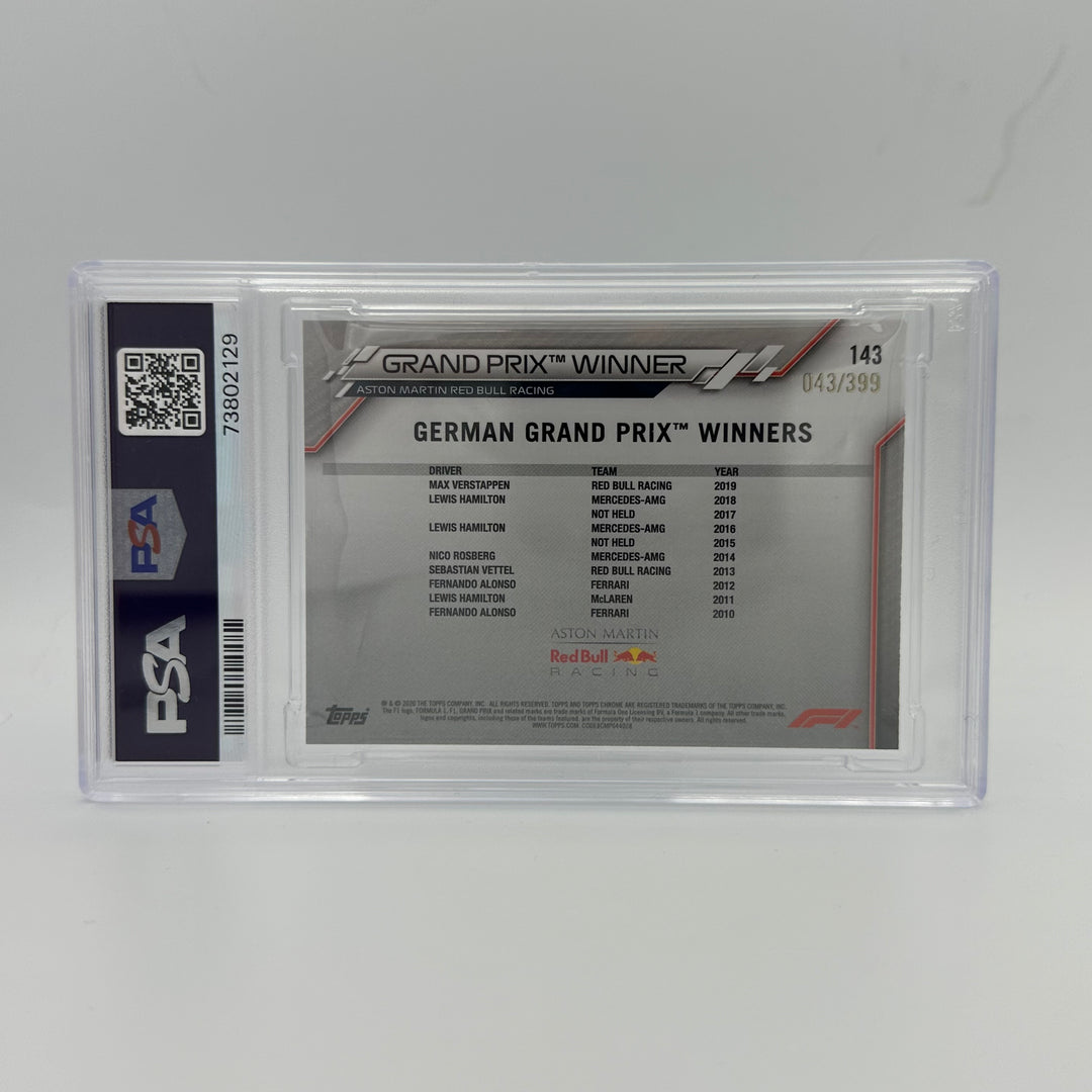 PSA 9 - 043/399 Max Verstappen #143 - Purple Refractor