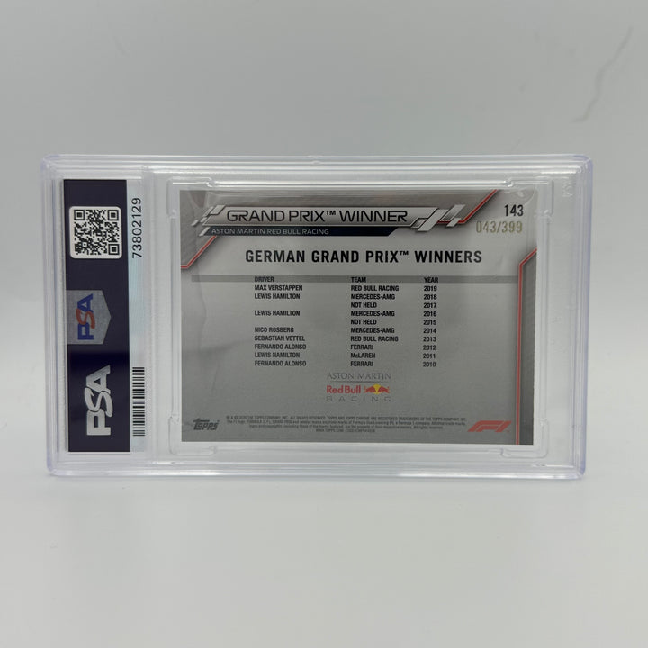 PSA 9 - 043/399 Max Verstappen #143 - Purple Refractor