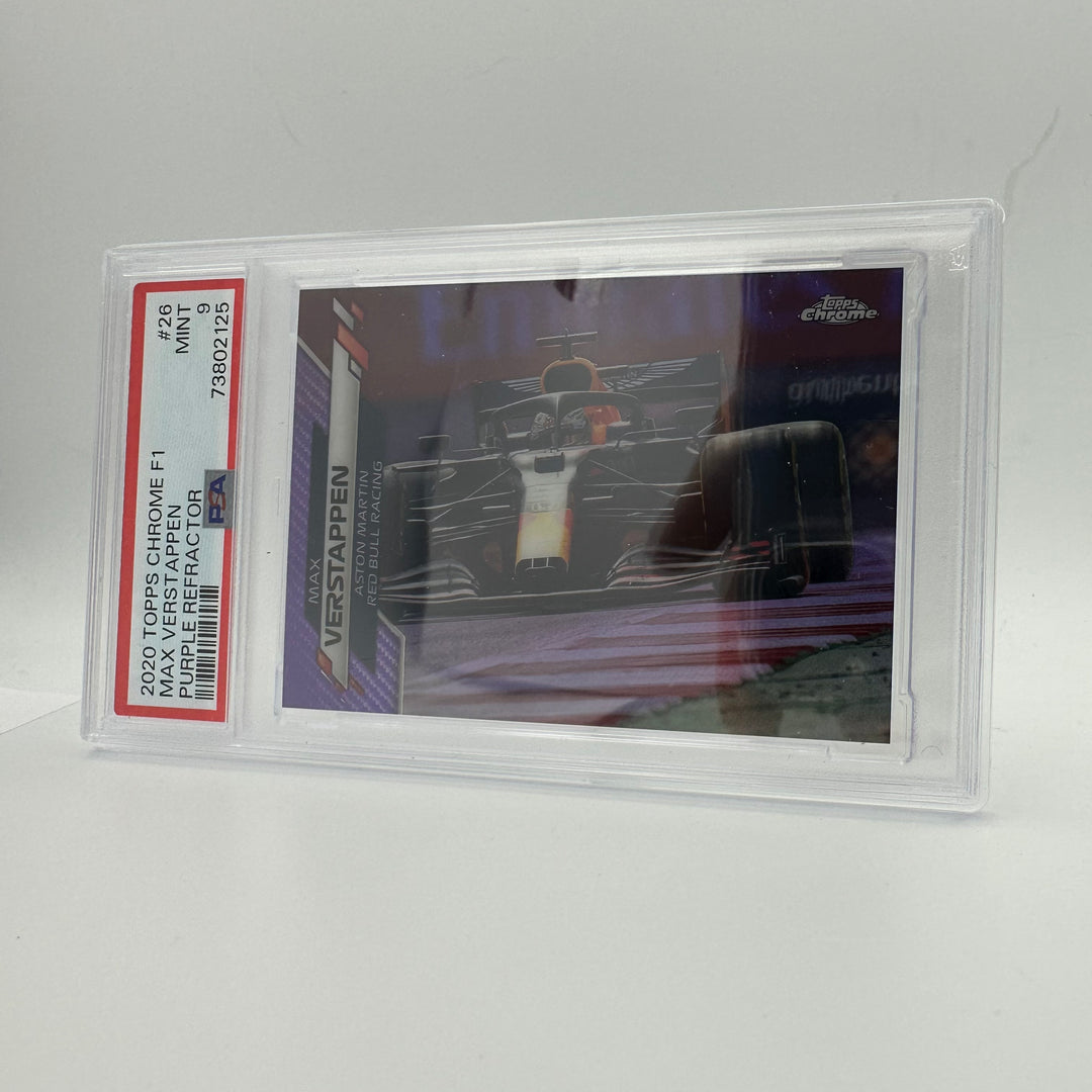 PSA 9 - 347/399 MAX VERSTAPPEN #26 - Purple Refractor
