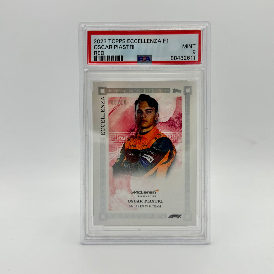 PSA9 - 06/10 Red - Oscar Piastri - 2023 Eccellenza Driver - Rookie Card