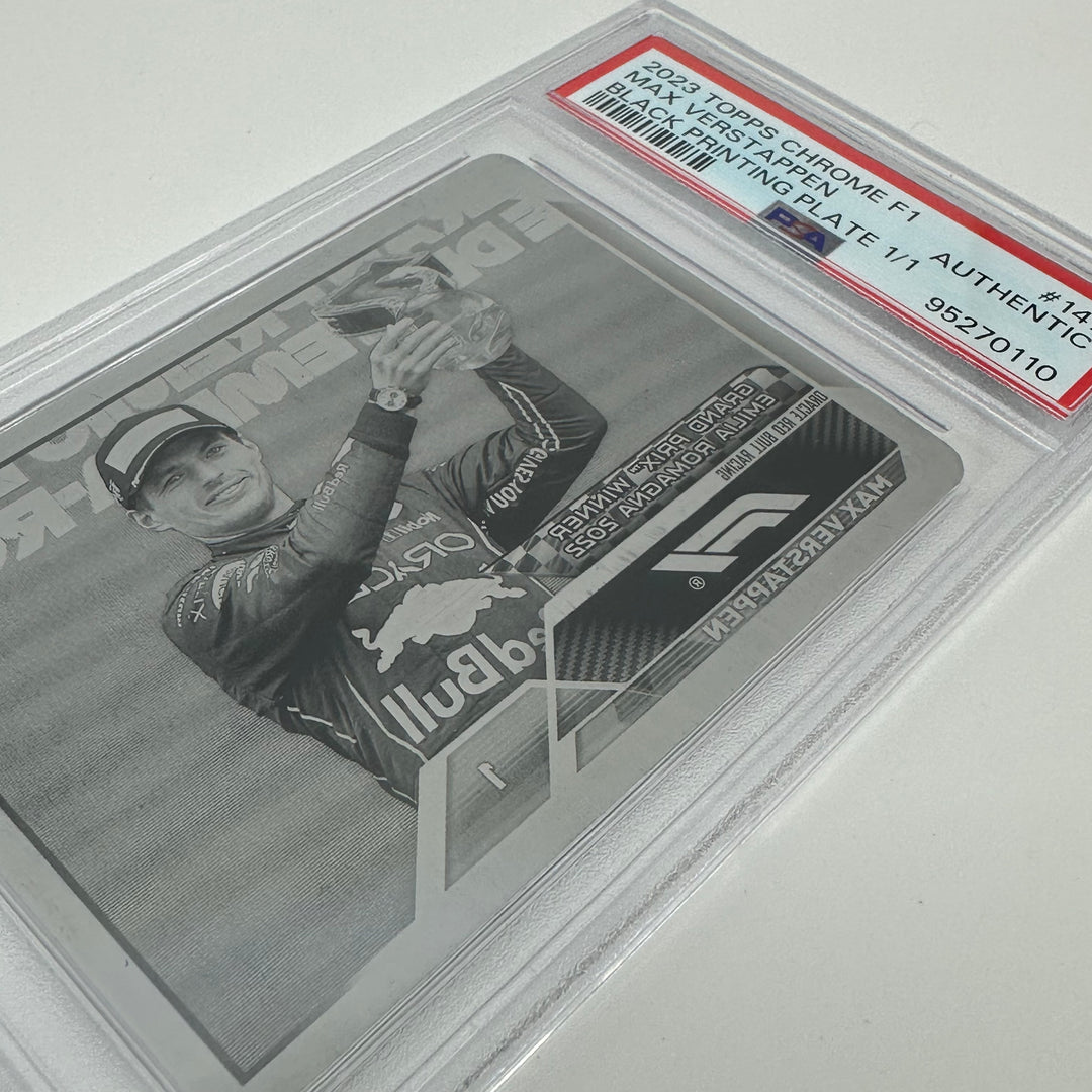 1/1  Black Printing Plate - Max Verstappen #147 - 2023 Topps Chrome F1