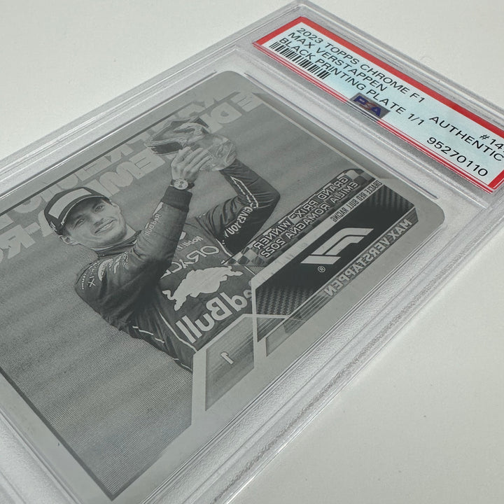 1/1  Black Printing Plate - Max Verstappen #147 - 2023 Topps Chrome F1