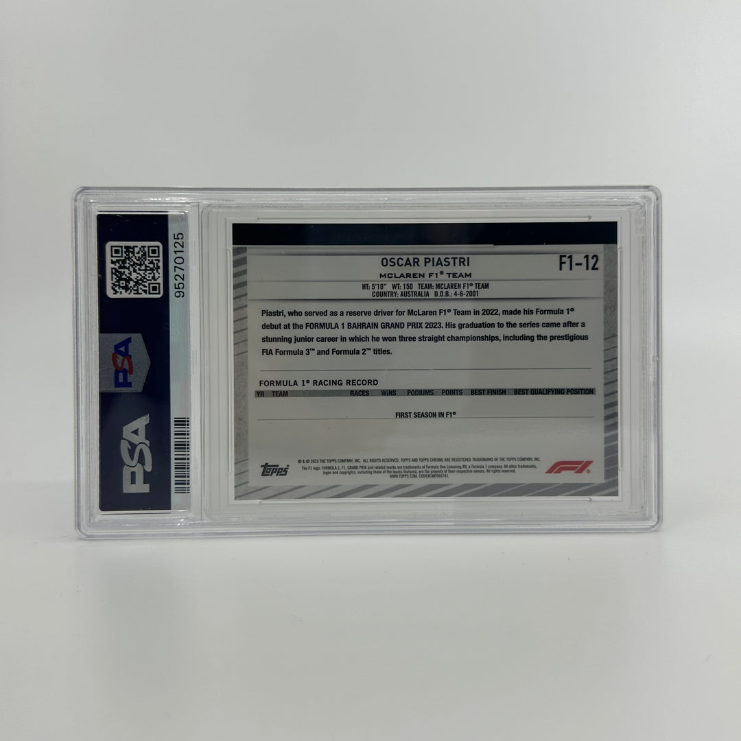 PSA 10 - 15/50 Oscar Piastri #12 - NSCC - Gold - 2023 Topps Chrome