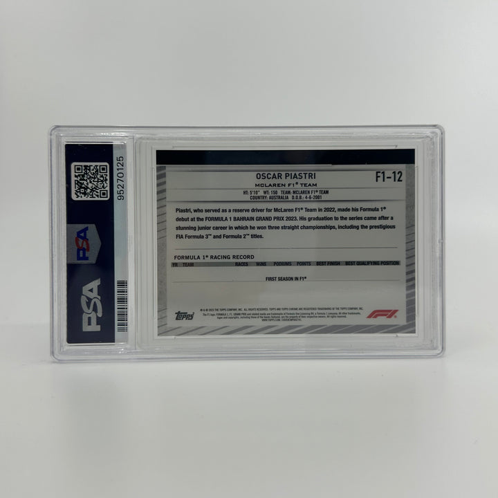 PSA 10 - 15/50 Oscar Piastri #12 - NSCC - Gold - 2023 Topps Chrome