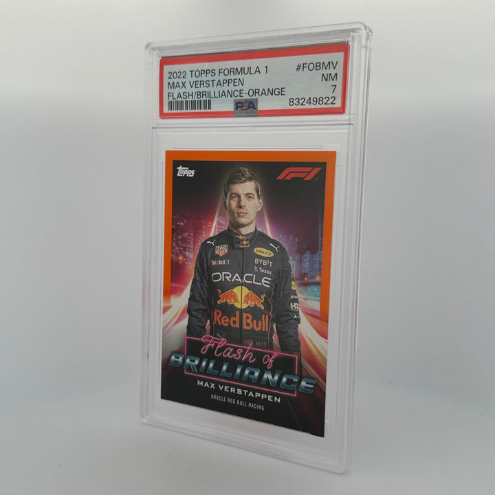 PSA 7 - 21/25 - Max Verstappen #FOBMV - Flash Of Brilliance - Orange