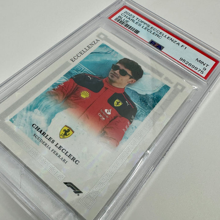 PSA 9 - 23/49 - Charles Leclerc - Blue - 2023 Eccellenza