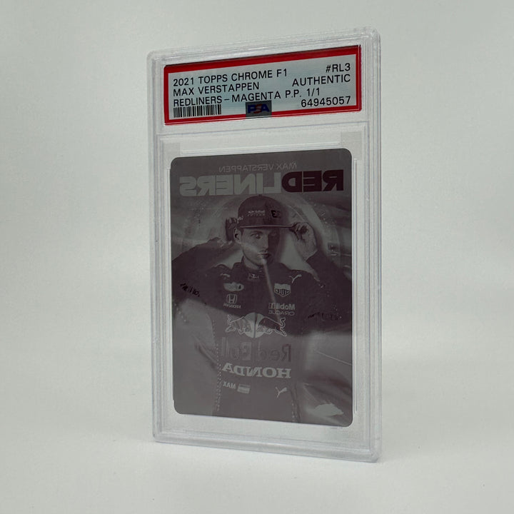 1/1 Magenta Printing Plate - Max Verstappen - 2021 Chrome Redliners