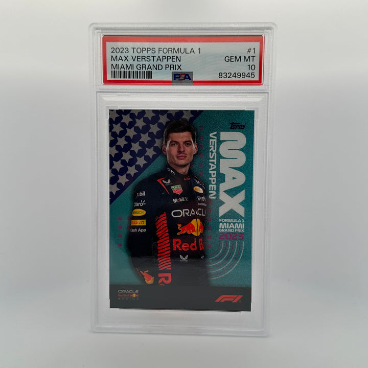 PSA 10 - Max Verstappen #1 - 2023 Miami Grand Prix