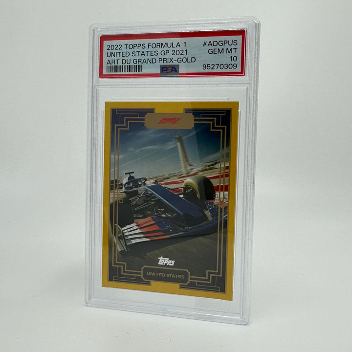 PSA 10 - 16/50 - Art Du Grand Prix #ADGPUS Gold - 2022 Topps Formula 1