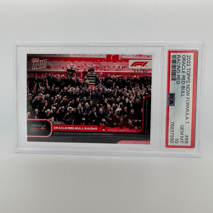 PSA 10 - 68/99 - ORACLE RED BULL RACING #68 - RED