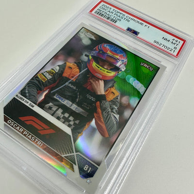 PSA 8 - Oscar Piastri #41 - Refractor - 2023 Topps Chrome