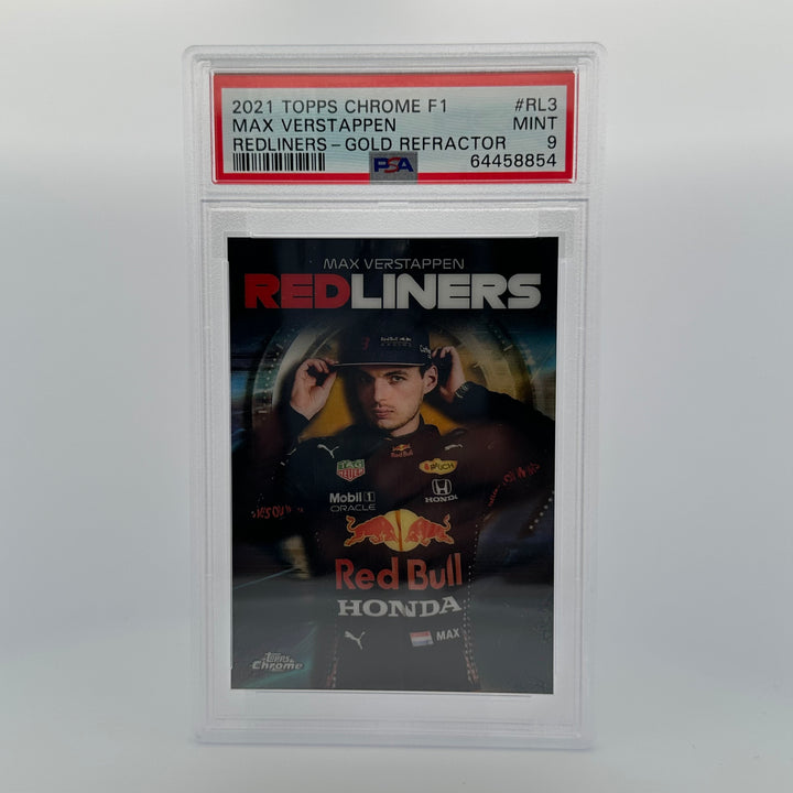 PSA 9 - 05/50 - MAX VERSTAPPEN #RL3 - REDLINERS - GOLD REFRACTOR
