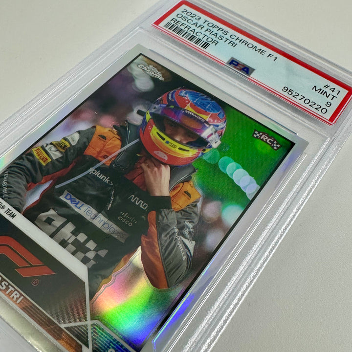 PSA 9 - Oscar Piastri #41 - Refractor - 2023 Topps Chrome